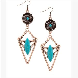 ๐Antique Copper Festival Earrings